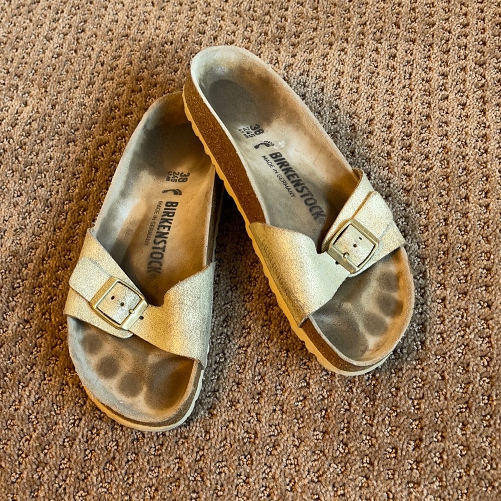madrid birkenstock gold